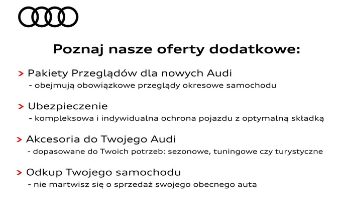 Audi A4 cena 171318 przebieg: 8, rok produkcji 2024 z Wołów małe 254